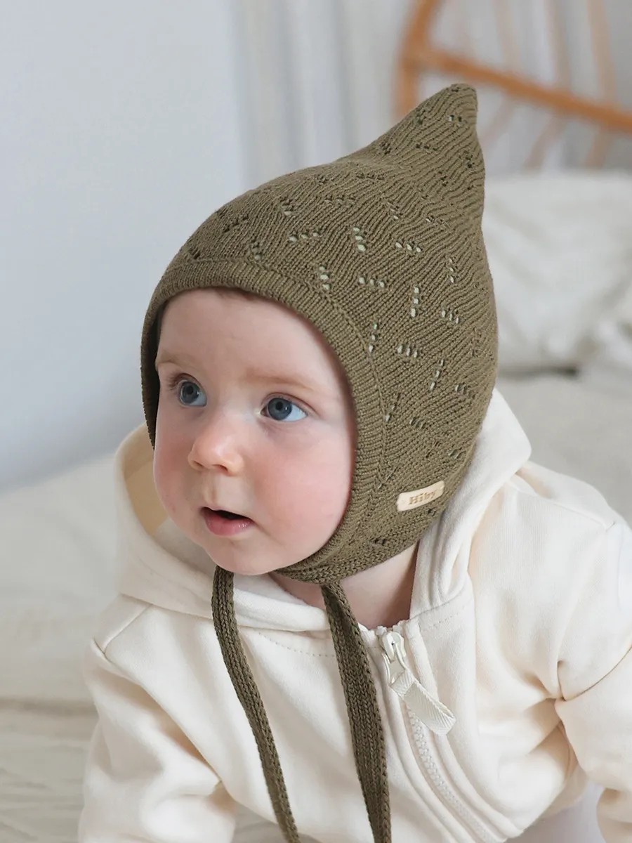 Шапка вязаная хаки