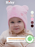Шапка трикотажная розовая
