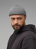 Шапка вязаная серая
