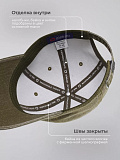 Бейсболка летняя вареная хаки
