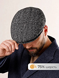 Кепка реглан из пальтовой ткани