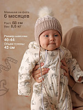 Шапка вязаная розовая