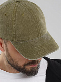 Бейсболка летняя вареная хаки